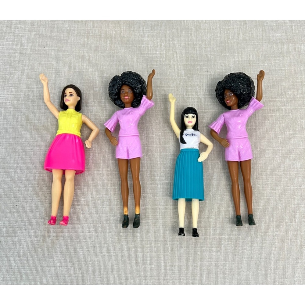 Barbie Burger King Kids Meal Toy Doll Mattel Vintage Y2K Lot of 4